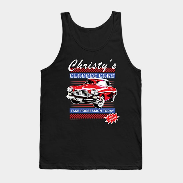 Christy's Classic Cars Tank Top by Daily Detour